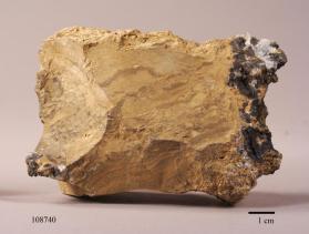 Aragonite with Chalcophanite and indurated clay