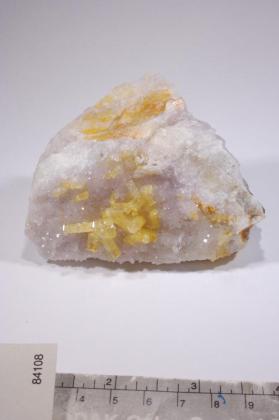 CALCITE with amethyst
