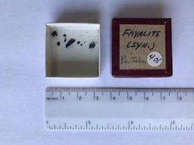 Fayalite, synthetic (olivine group)