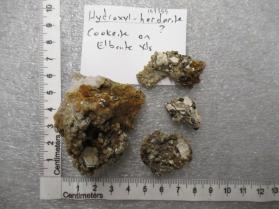 hydroxyl-herderite, cookeite on elbaite xls
