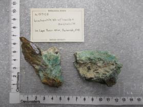 brochantite xls w/ linarite + aurichalcite