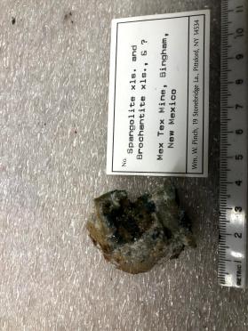 Spangolite xls. and Brochantite xls., &?