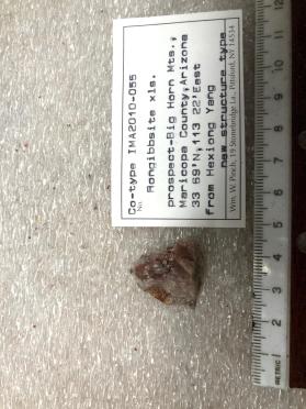 Rongibbsite xls. prospect 