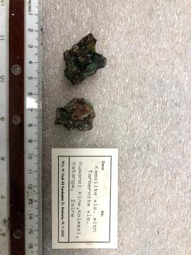 Kasolite xls. With Torbernite xls.