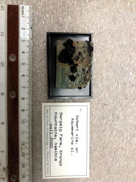 Schorl xls. on Aquamarine xl.