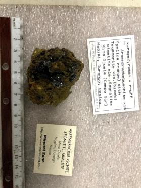 Arsenbrackebuschite xls. with Tsumcorite xls., Mimetite xls., Segnitite 