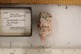 Helvite with Rhodonite