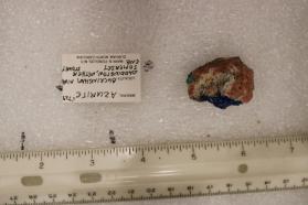 Azurite with Barite