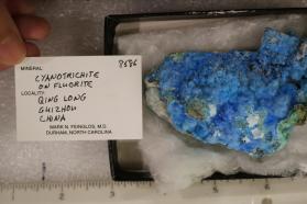 Cyanotrichite with Fluorite