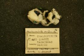 Chalcopyrite on Quartz