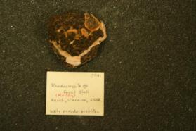 Calcite altering to Gypsum, with Sphalerite