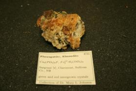 Fluorapatite, Almandine