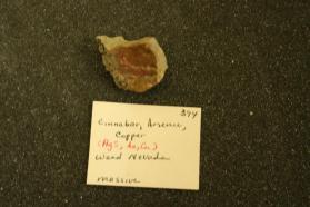 cinnabar, arsenic, copper