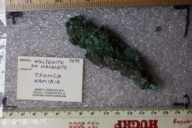 Wulfenite with Malachite