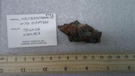 Molybdofornacite with Dioptase