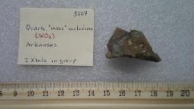 Quartz, "moss" inclusions.
