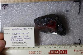 Rhodonite with Galena
