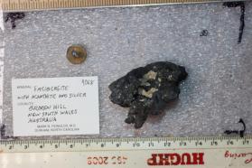 Freibergite (2 pieces) with Acanthite, Etc