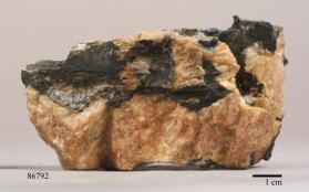 Lithiophilite with altered