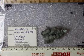Prehnite with Millerite