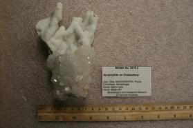 Apophyllite on Chalcedony