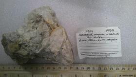 Fluorapatite, manganian, w/ albite xtls