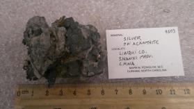 Silver with Acanthite