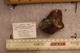 Gold (Ore, Auriferous Pyrite in Quartz)