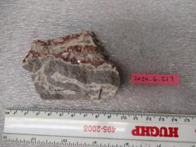sandstone with quartz/feldspar veins