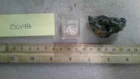 rosasite white smithsonite on pyrolusite