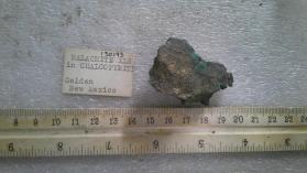 malachite in chalcopyrite