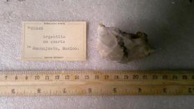 argentite with CALCITE and Pyrite and Quartz