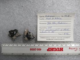 pseudomorphs? w/ black arfvedsonite xtls