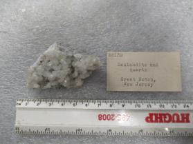 Heulandite with PREHNITE and Quartz