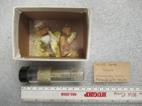 Sulfur with Melanophlogite and Quartz