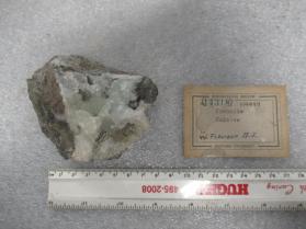PREHNITE with anhydrite mold