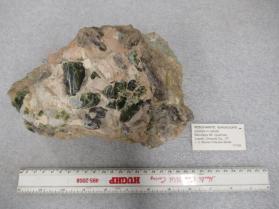 VESUVIANITE with DIOPSIDE