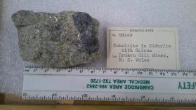 Cobaltite with Galena and Siderite