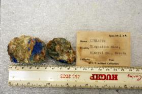 Linarite crystals on matrix