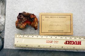 Pyromorphite and Calcite crystals on matrix