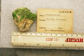 Pyromorphite crystals on Chert