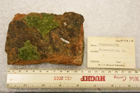 Pyromorphite crystals on matrix
