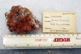 Vanadinite crystals on matrix