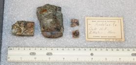 Andalusite coated with mica, cut and polished