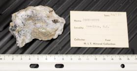 Jamesonite with Sphalerite in Quartz