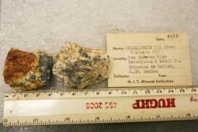 Stibconite (?) ps. Stibnite (?)