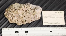 Chalcopyrite and Marcasite on Dolomite