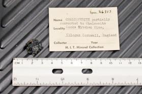 Chalcopyrite partially converted to Chalcocite
