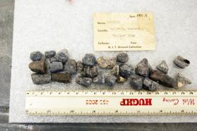 Corundum, stream worn crystals