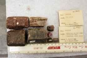 Corundum crystals